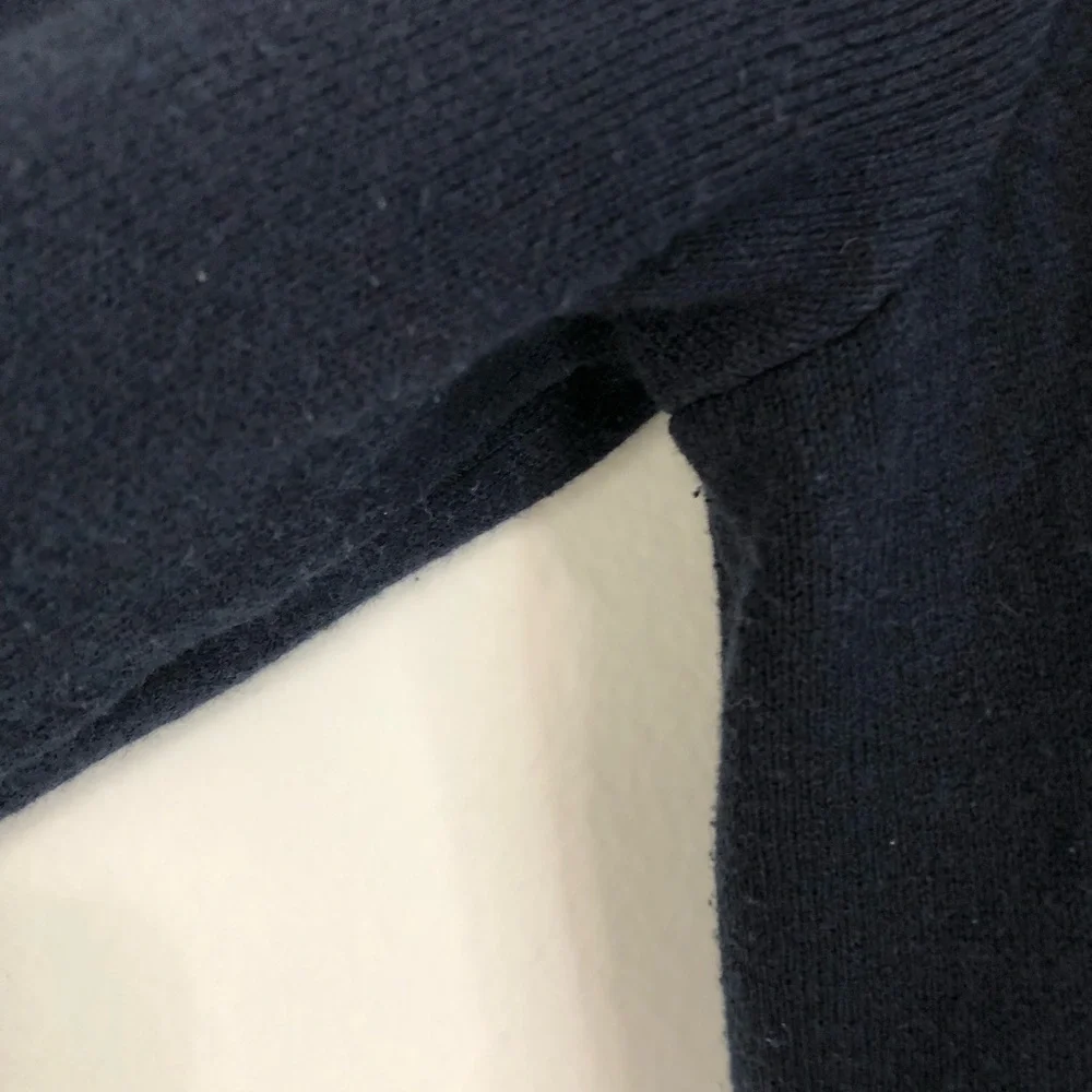 J. Jill Navy Knit Button Front Cardigan Sweater Medium